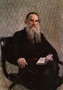 Ilya Repin, Portrait of Leo Tolstoy